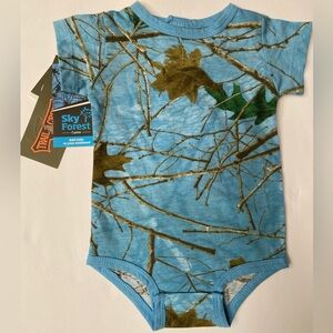 Blue Camo Baby One-Piece Bodysuit